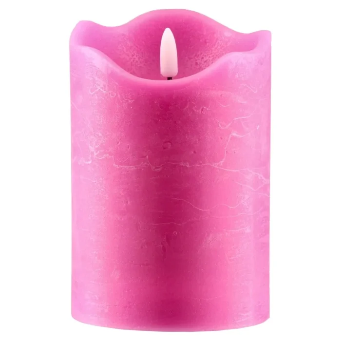 Kandel, LED svijeća, roze, 15cm - Image 2