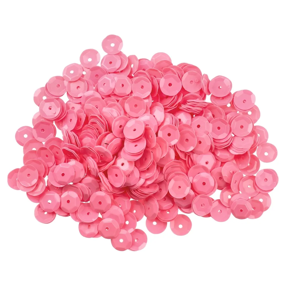 137577_001 Crafty ruby, kraft konfete, okrugle, roze, 8mm, 14g - Image 1
