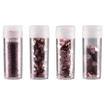 Star light,šljokice, roze, miks, 4K