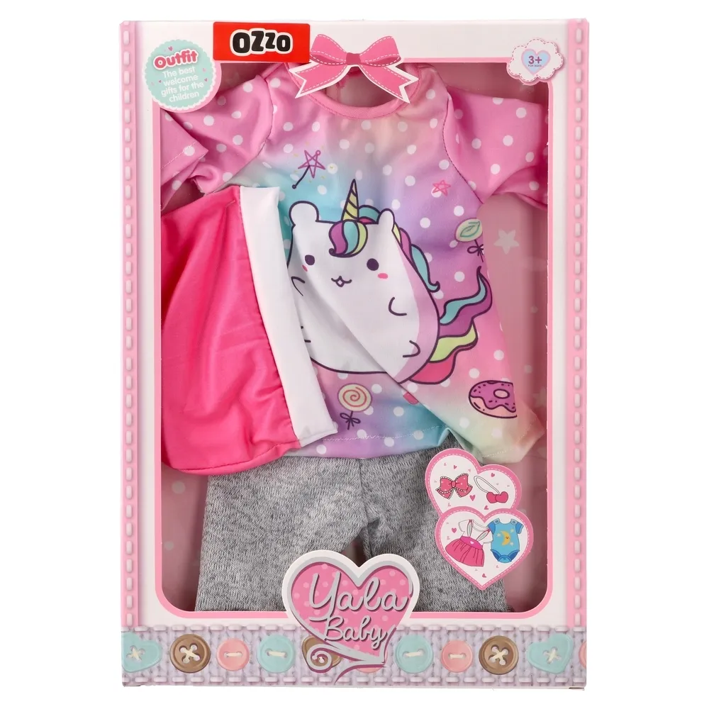 858324_001 Yala baby, odjeća za lutku, jednorog, 40cm - Image 1
