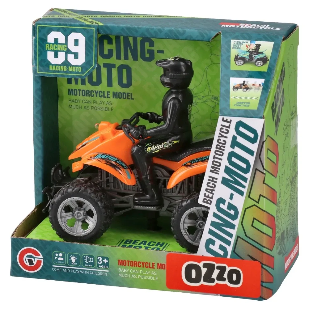 861945_001 Moto, igračka, policijski motor i policajac, 13cm, miks - Image 1