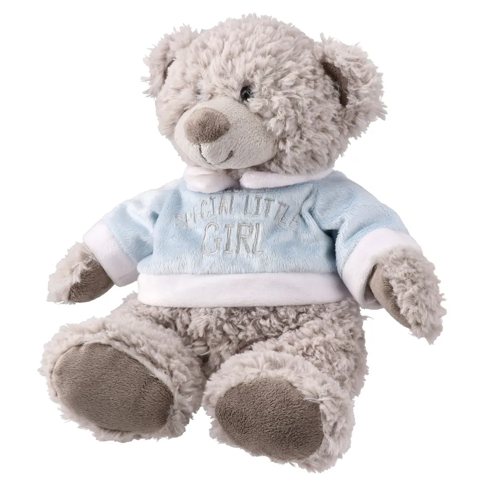 879138_001 Plush Teddy, plišana igračka, meda, sivi, 23cm - Image 1