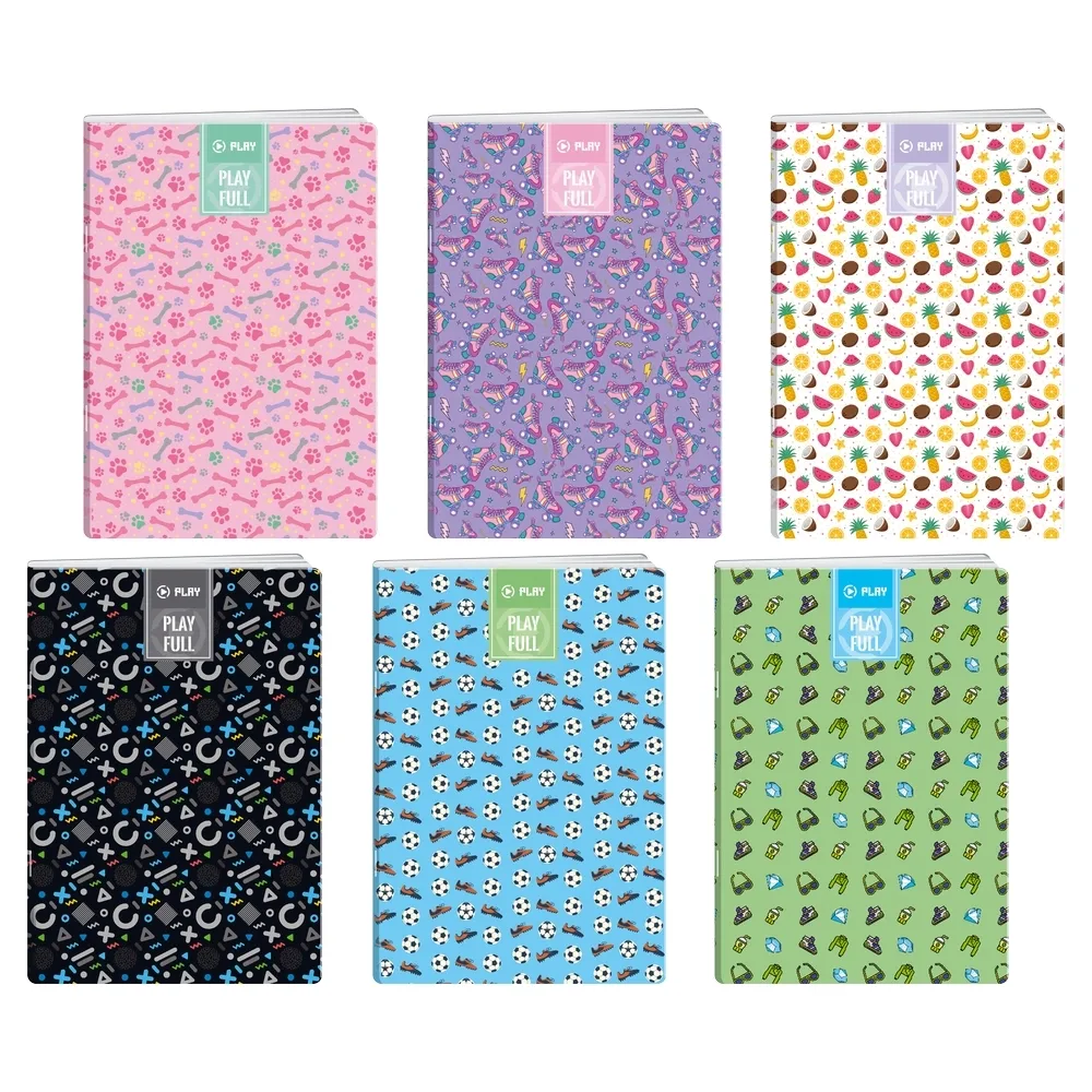 189975_001 Tefto, blokčić, A6, karo, 80 lista, Playfull - Image 1