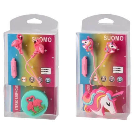 Tune vibe, slušalice sa mikrofonom, flamingo i jednorog