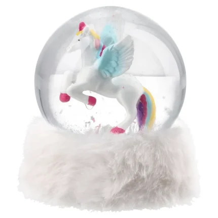 Flaky Plush, snježna kugla, 10cm, jednorog