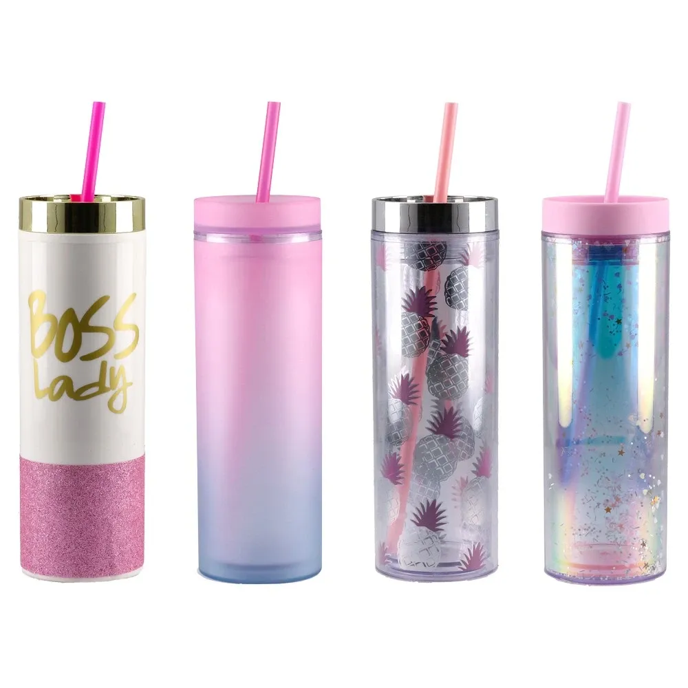 705502_001 Style Trend, čaša sa cjevčicom, plastična, 470ml, miks - Image 1