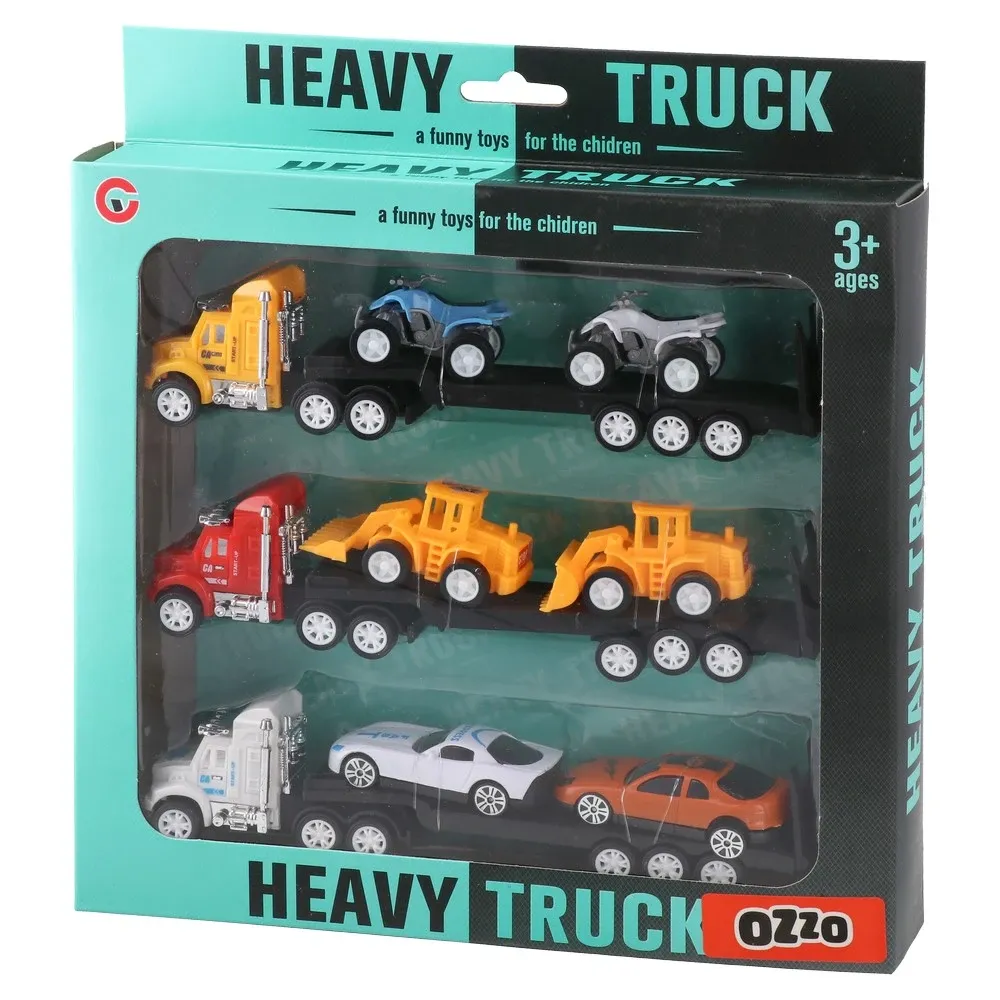 862102_001 Heavy truck,igračka, teretni kamion sa autićima - Image 1