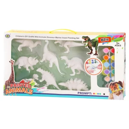 Painted animals, set za bojenje, dinosaurus