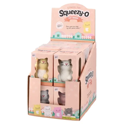 Squeezy cat, gumena igračka, mačka, miks