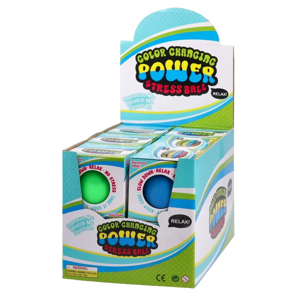 894366_001 Squeezy stressball, gumena igračka, lopta koja menja boju, miks - Image 1
