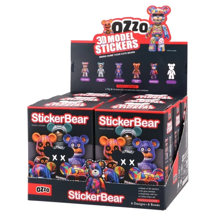 Ozzo Sticker Sticker Bear, igračka, 3D stikeri, miks - Kengur