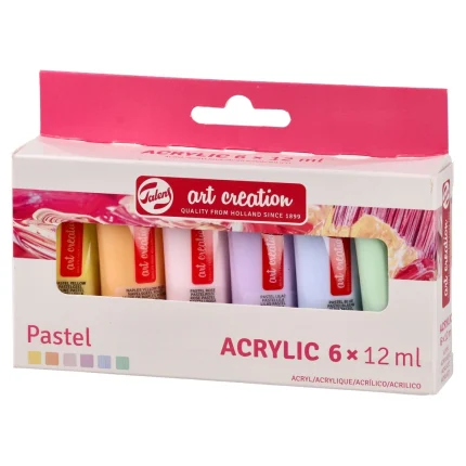 Art Creation acrylic, akrilna boja, set 6K, pastel set, 6 x 12ml