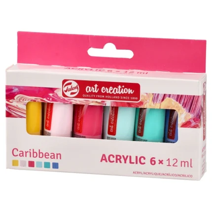 Art Creation acrylic, akrilna boja, set 6K, caribbean set, 6 x 12ml