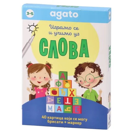 Smart kid, kartice sa slovima, 40 kartica, 4 – 7 godina