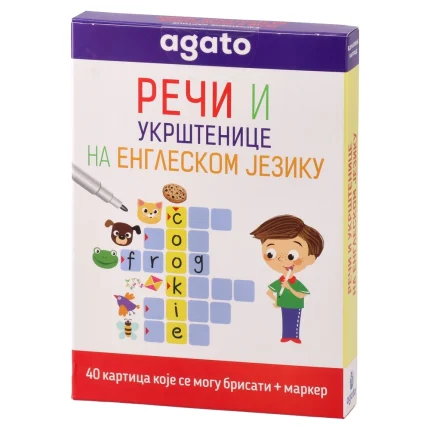 Smart kid, kartice sa riječima na engleskom, 40 kartica, 8 – 9 godina