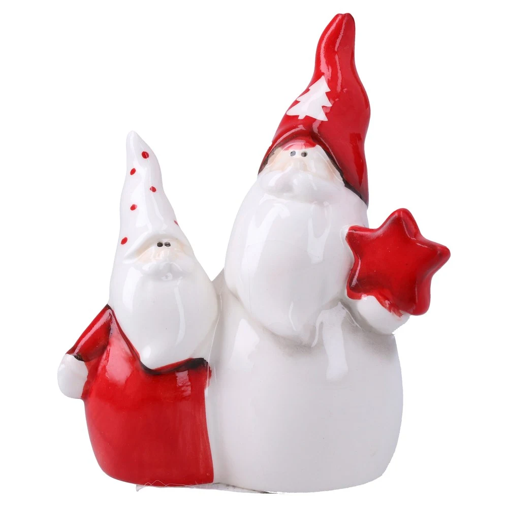 760343_001.webp Rabbler, novogodišnja figura, keramička, Djeda mrazovi, 9cm - Image 1