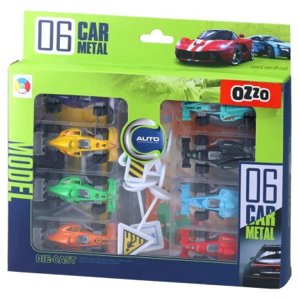 Car metal, igračka, set metalnih vozila, 993