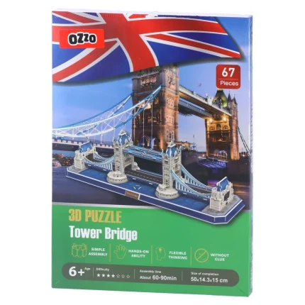 3D Puzzle, 3D slagalica, Most, 67k