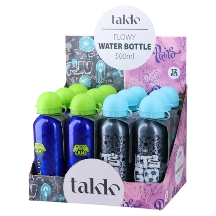 Flowy, flašica za vodu, aluminijumska, 500ml, miks, dječak