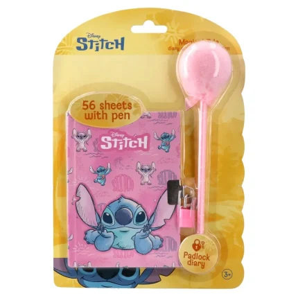 Fashion set, dnevnik sa ključem i hemijskom olovkom, Stitch