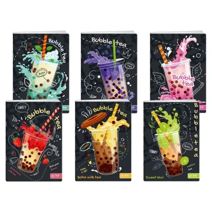 Premium 50, sveska sa UV lakom, 50 listova, Bubble Tea - odaberite linijaturu