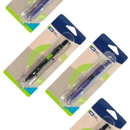 6006, set lenjira i šestara na blisteru, miks, 12cm