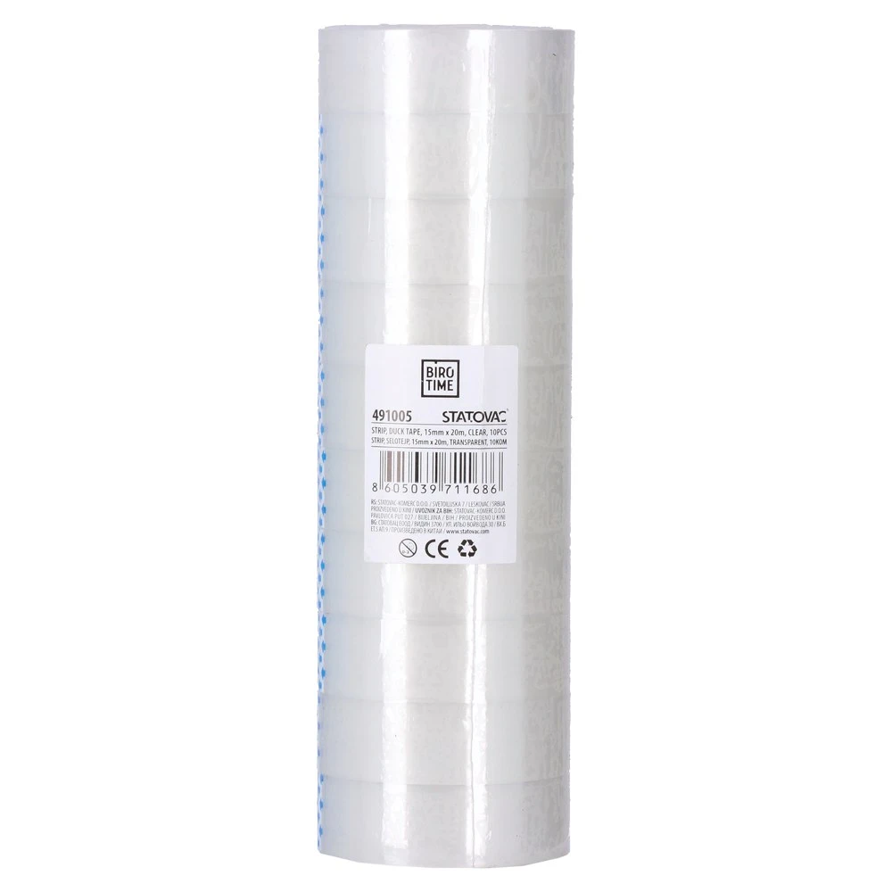 491005_001.webp Strip, selotejp, 15mm X 20m, transparent, 10K - Image 1