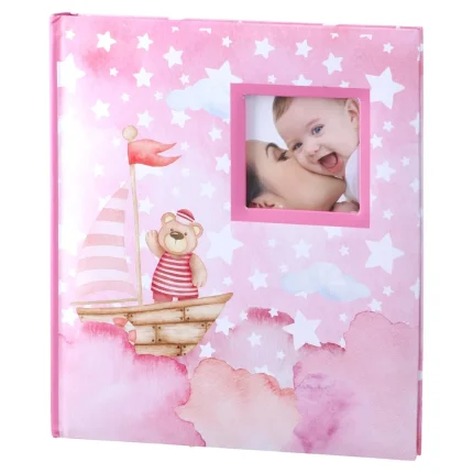 Keeps baby, album za fotografije, 13x18cm, 100 fotografija, roze