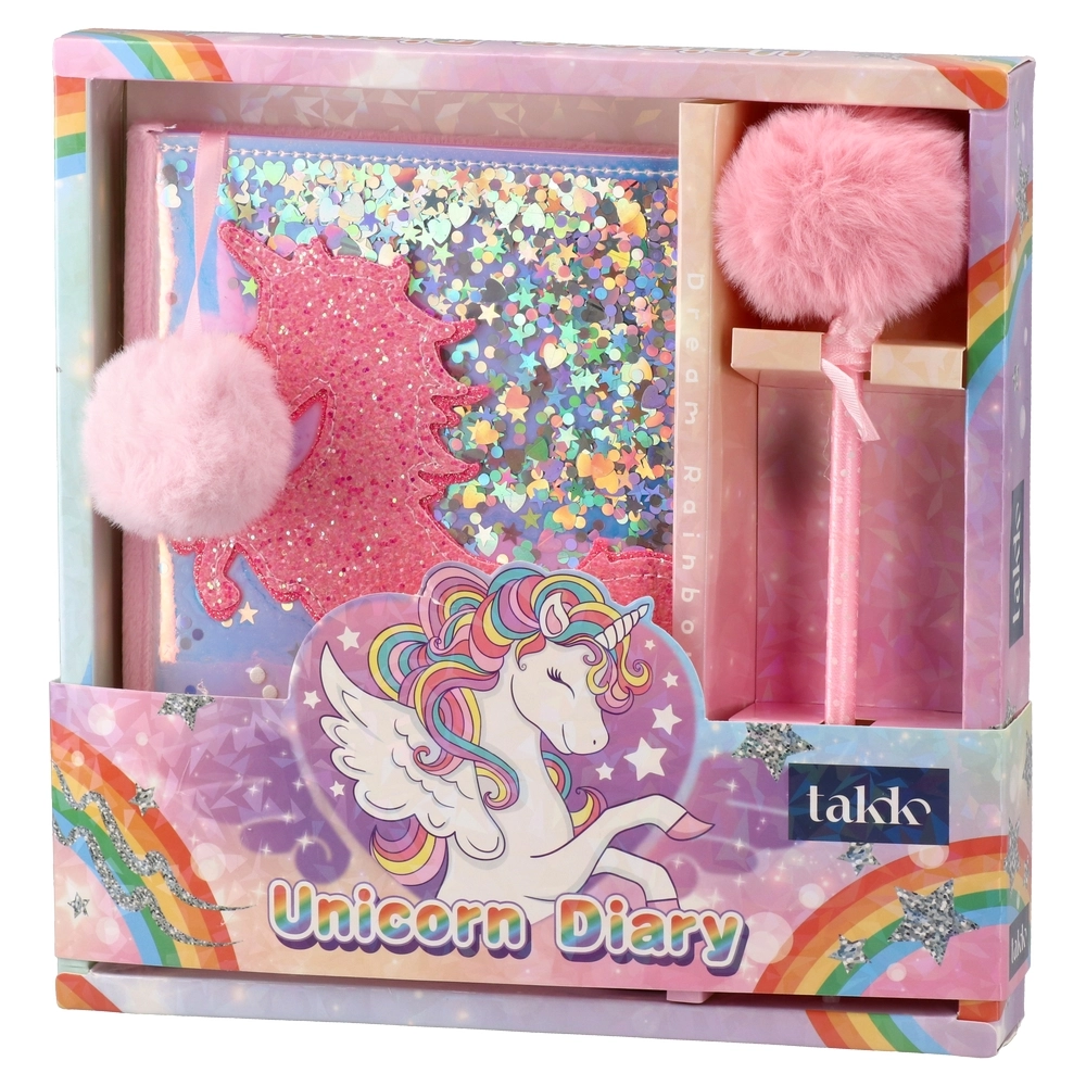 719903_001.webp Fashion set, set spomenar i olovka, Unicorn - Image 1