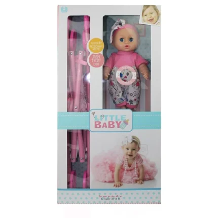 Boneca, lutka set, beba, 655-3C, Little Baby