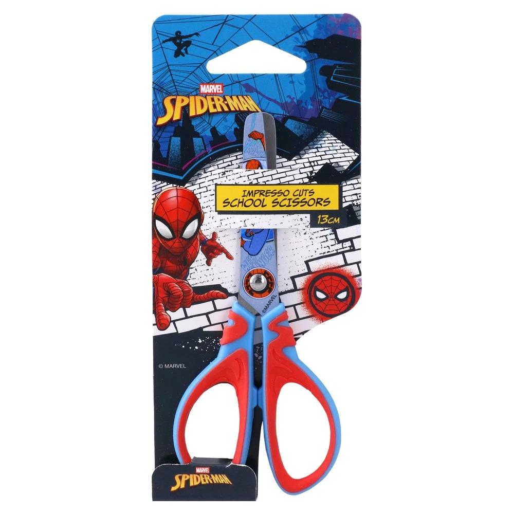 326009_001.webp Impresso cuts, školske makaze, blister, Spiderman, 13cm - Image 1