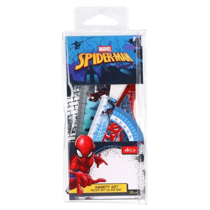 Smarty Set, set lenjira u zip foliji, Spiderman, 15cm