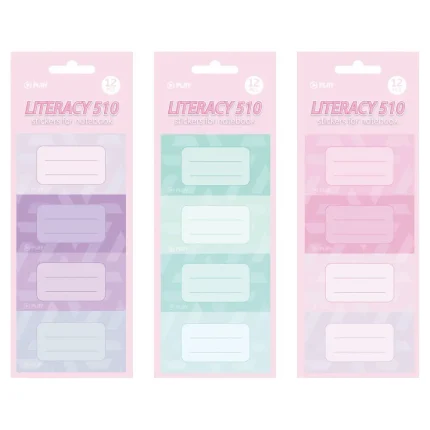 Literacy 510, nalepnice za sveske, pastel, 12K