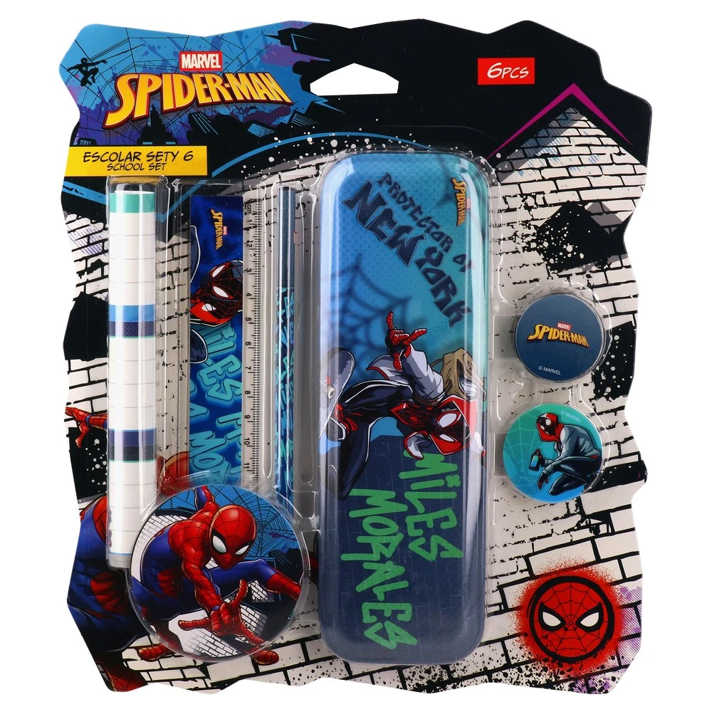 326007_001 Escolar Sety 6, školski set, Spiderman, 6K - Image 1