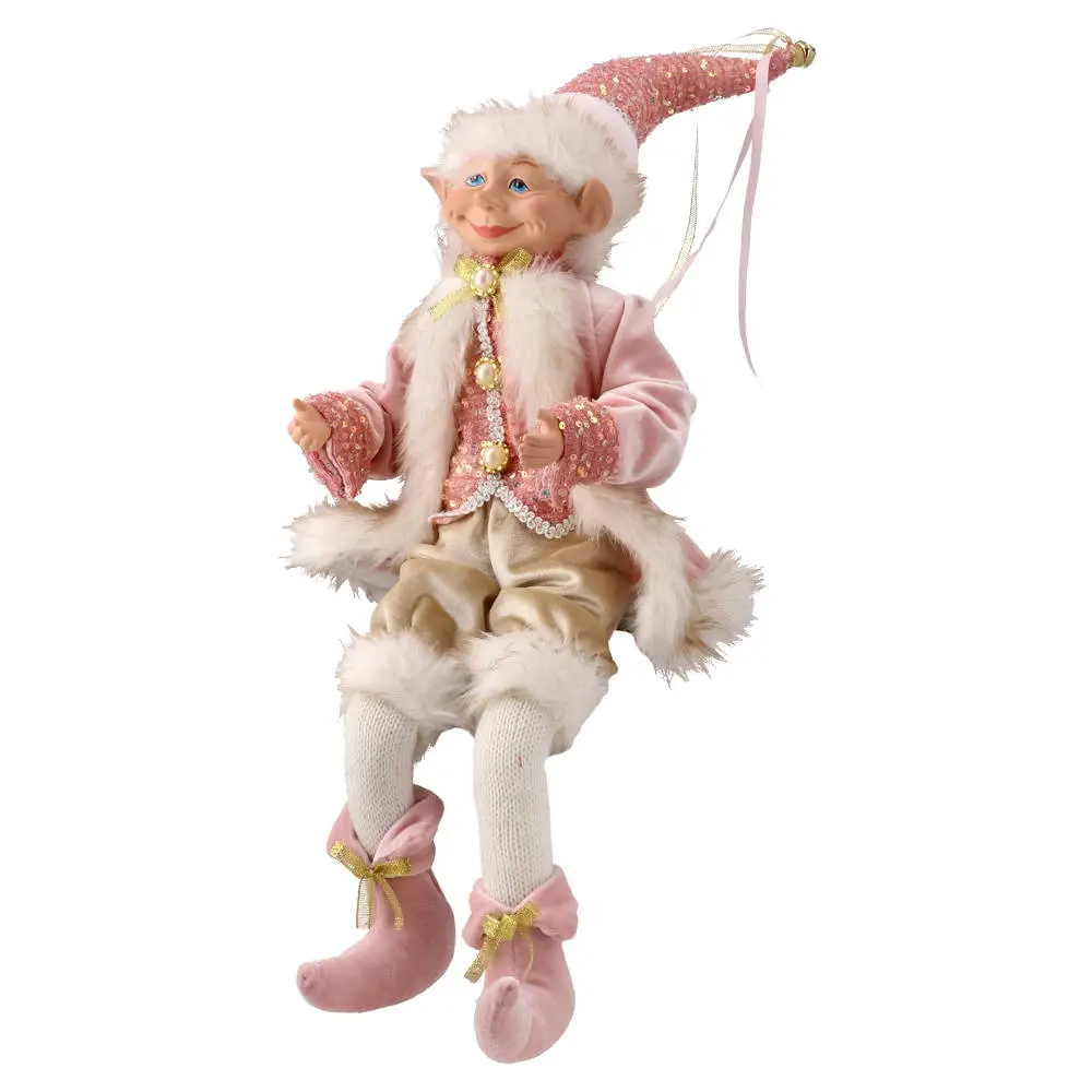 740056_001 Ralphie, novogodišnja dekoracija, patuljak, roze, 43cm - Image 1