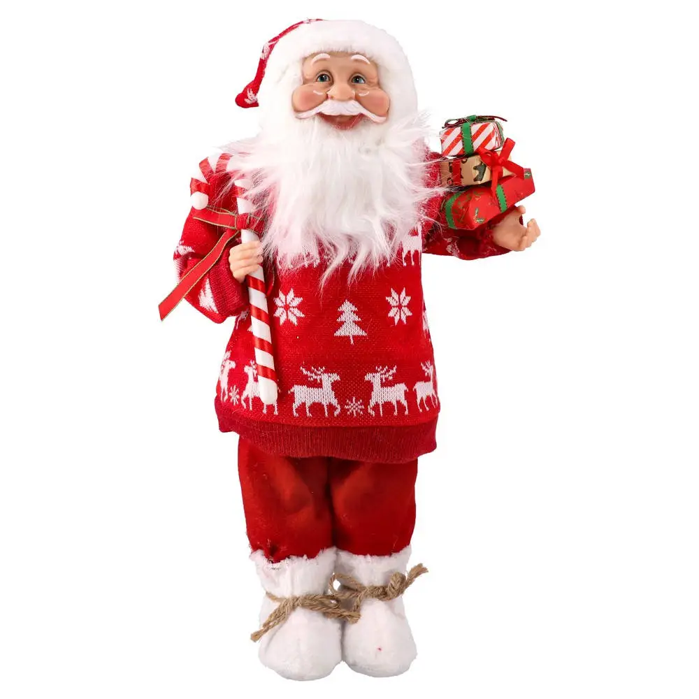 750203_001 Deco Santa 10, Djeda Mraz, crveni, 46cm - Image 1