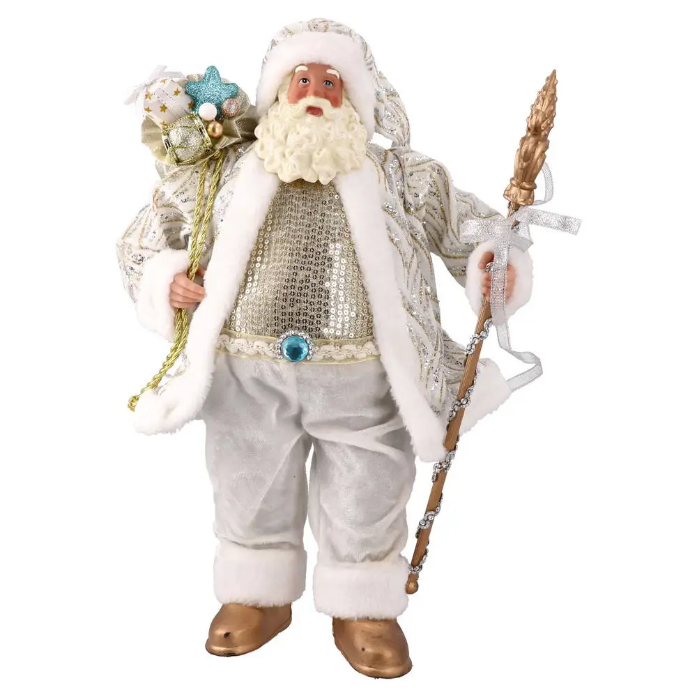 750208_001 Artur, Djeda Mraz, srebrni, 46cm - Image 1
