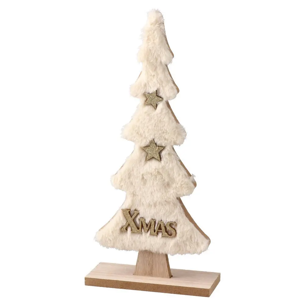 751648_001 Sven, novogodišnja dekoracija, jelka sa zvjezdicama, bež, 30cm - Image 1