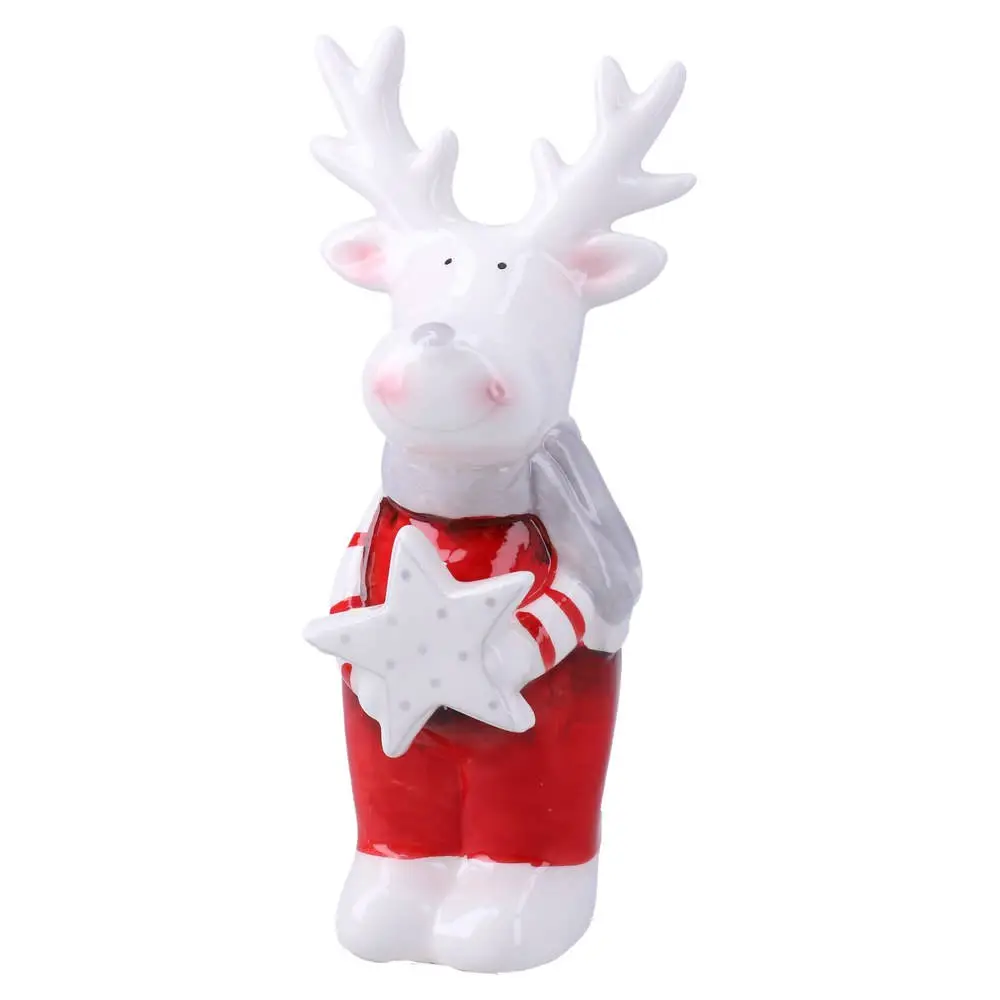 760340_001 Rabbler, novogodišnja figura, keramička, irvas, 14.5cm - Image 1
