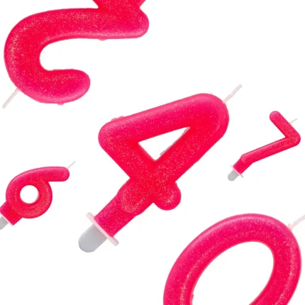 Lucky candle, svećica, pink - odaberite broj
