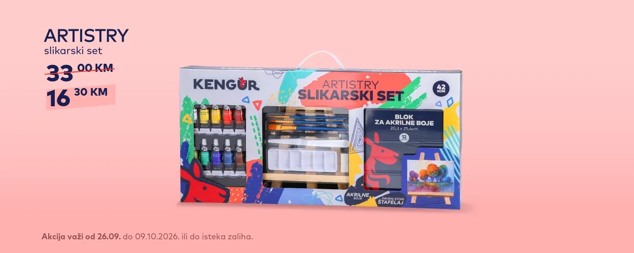 ŠOK AKCIJA Artistry slikarski set BANER desktop