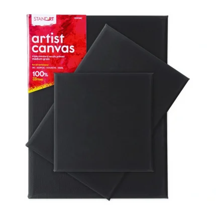 Standart canvas, blind ram, crna - odaberite dimenziju